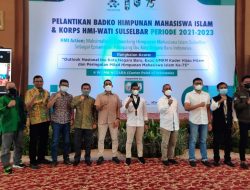 Hadir Dalam Pelantikan Bakor HMI, AIM Tampil Sebagai Pembicara