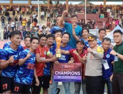 Tim Sepak Bola PDAM Sabet Juara I Kapolres Cup 2022