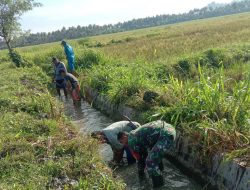 TNI – Pemdes Pangiang Ajak Masyarakat Bergotong Royong