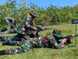 Prajurit Kodim 1402/PolMan Latihan Menembak Di Lereng Bukit Sila-Sila, Pasi Ops : Jago Menembak Kemampuan Dasar Prajurit TNI Yang Wajib Dimiliki.