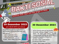 RSUD Hajjah Andi Depu Bakal Gelar Baksos Pemeriksaan Kesehatan Gratis, Hadirkan Konsulen Spesialis Jantung