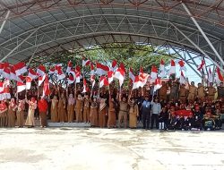 Menyemarakkan HUT RI Ke -79 Pemkab Pasangkayu Gelar Pencanangan Gerakan Pembagian 10 Juta Bendera Merah Putih