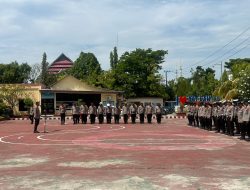 Pengecekan Personil Polres PolMan yang Terlibat Pengamanan Kampanye Pilkada