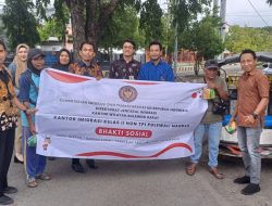 Dukung Ketahanan Pangan, Imigrasi Polewali Mandar Beri Bantuan ke Pengemudi Bentor