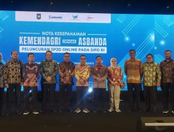 Bupati Polman Hadiri Penandatangan Peluncuran SP2D Online