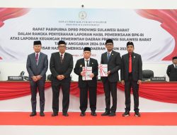 DPRD Sulbar Terima Laporan BPK RI, Pemprov Raih Opini WTP atas LKPD 2024