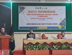Kantor Imigrasi Kelas II Non TPI Polewali Mandar Gelar Rapat Koordinasi Timpora