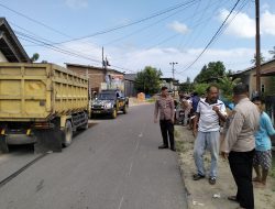 Polsek Wonomulyo Mendatangi TKP Kecelakaan Lalulintas di Desa Sidorejo, Satu Korban Meninggal Dunia