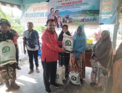 Bulog dan Pemprov Sulbar Salurkan Bantuan Pangan Beras, Dandim Mamuju Pantau Prosesnya