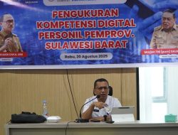 96 Persen Personel Pemprov Sulbar Ikuti Pengukuran Kompetensi Digital