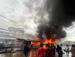 Kebakaran Kios Jalan Padi Unggul Wonomulyo, Tewas Satu Orang Pedagang