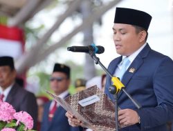 Ketua dan Anggota DPRD Polman Bertugas Bacakan Teks Proklamasi HUT RI