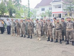 Patroli Gabungan TNI, Polri, Satpol PP dan Dishub Jaga Kamtibmas Kota Mamuju