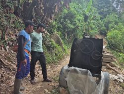 Diduga Pencurian Mesin Molen di Desa Kaleok, Bhabinkamtibmas Lakukan Olah TKP