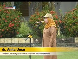 Direktur RSUD Hj. Andi Depu Jadi Inspektur Upacara Pada Apel Gabungan OPD PolMan