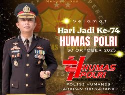 Kapolres Pasangkayu Ucapkan Selamat Hari Jadi Ke-74 Humas Polri : “Polisi Humanis, Harapan Masyarakat”