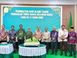 Puncak HUT ke-3 PTA Sulbar, SDK Tekankan Integritas Peradilan dan Kepastian Hukum