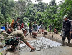 Hari ke-15 TMMD Kodim 1402/Polman, Rabat Beton Capai 58 Persen