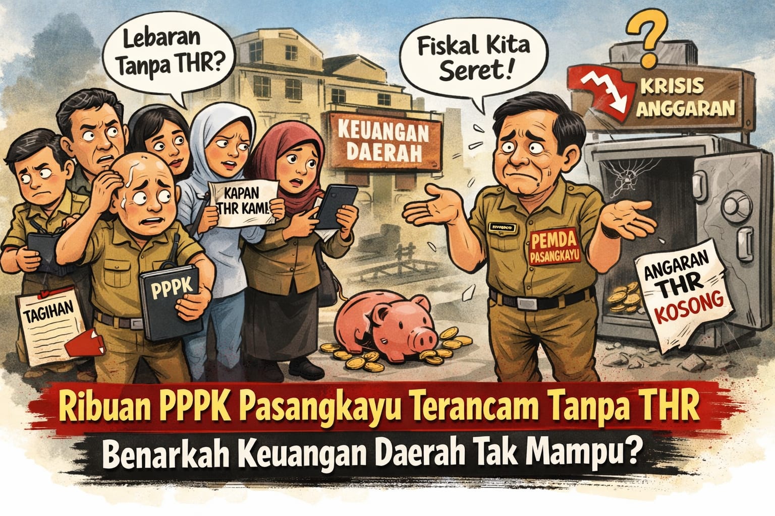 Ribuan PPPK Pasangkayu Terancam Tanpa THR, Benarkah Keuangan Daerah Tak  Mampu? - Warta Amperak