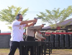 Saling Canda di Lapangan Tembak, Gubernur SDK dan Kapolda Sulbar Padu Padankan Sinergi Jelang Bhayangkara ke-80
