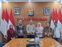 Perkuat Sinergi, KPU Polman Berkunjung ke Polres Polman